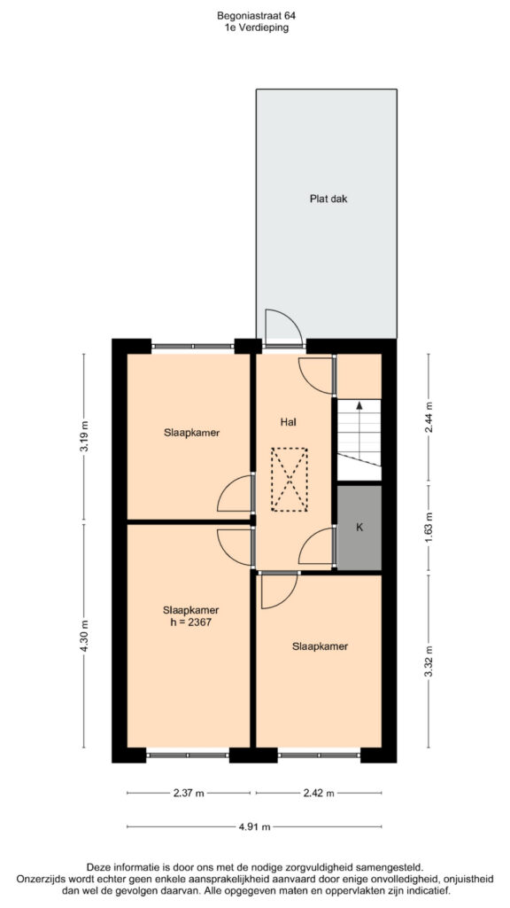 Plattegrond 5, Begoniastraat 64