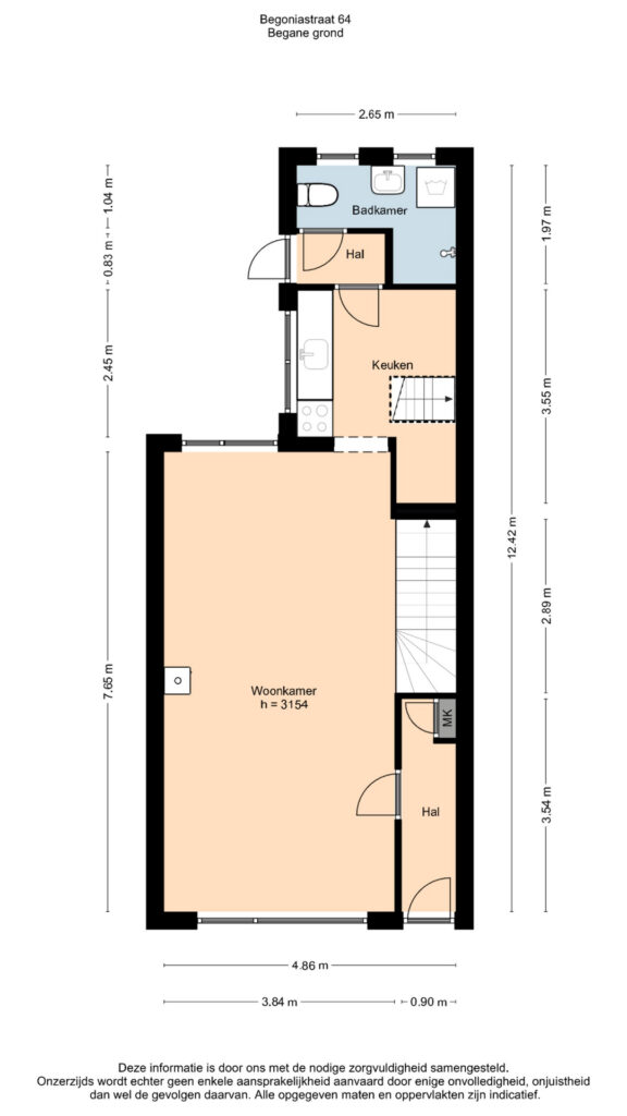 Plattegrond 2, Begoniastraat 64