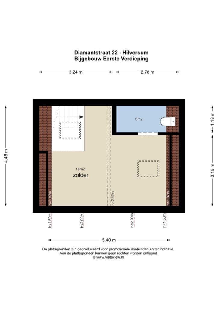 Plattegrond 3, Diamantstraat 22