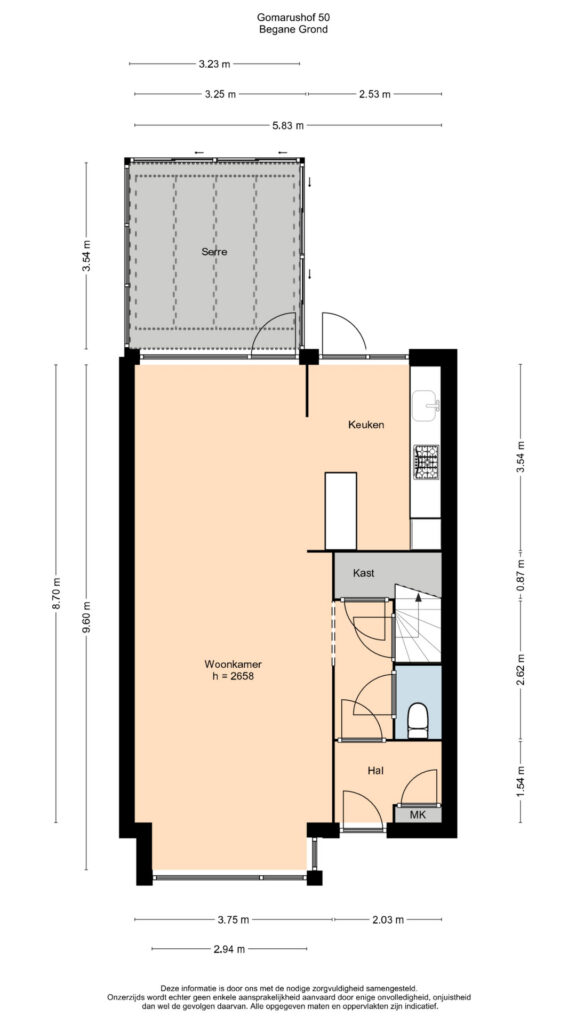 Plattegrond 2, Gomarushof 50
