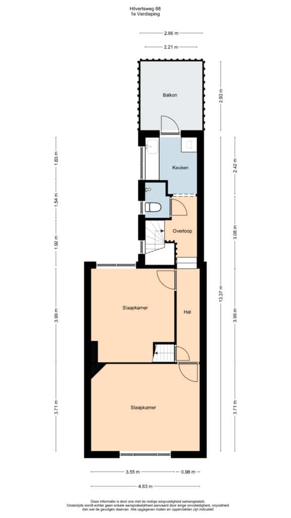 Plattegrond 2, Hilvertsweg 88