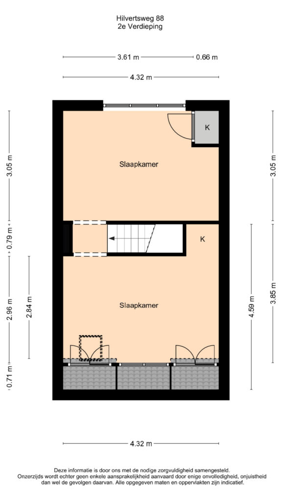Plattegrond 5, Hilvertsweg 88
