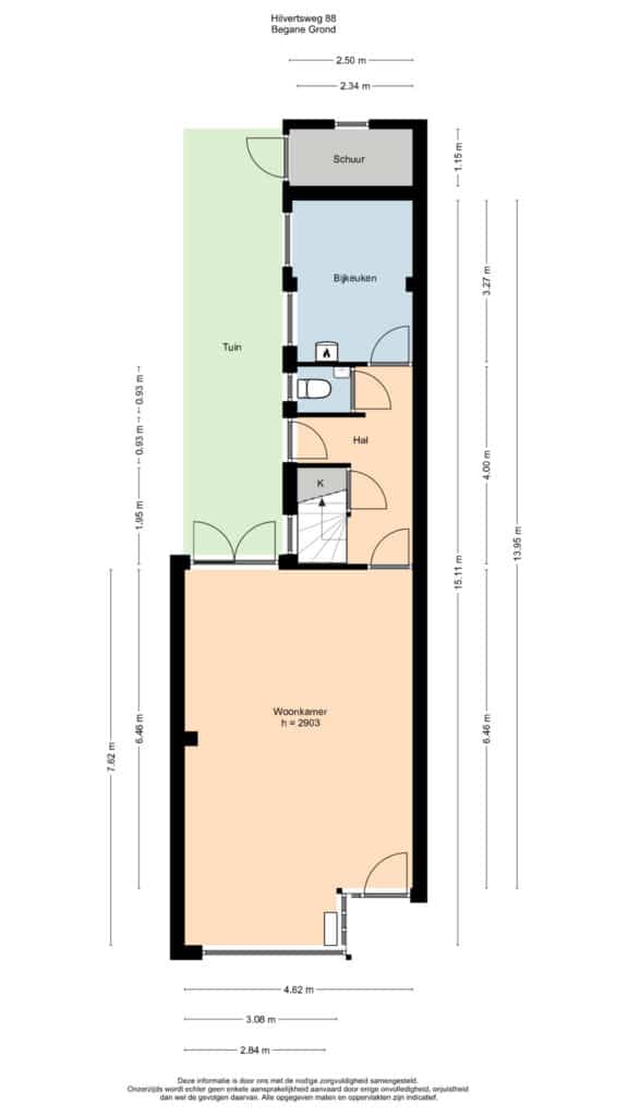 Plattegrond, Hilvertsweg 88