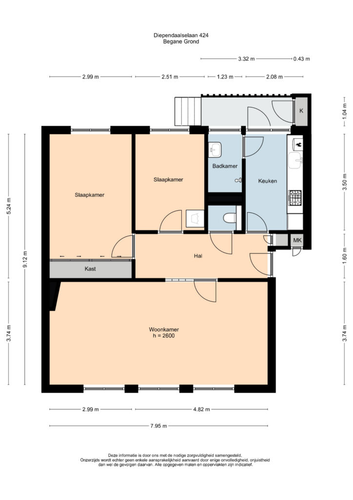 Plattegrond 4, Diependaalselaan 424