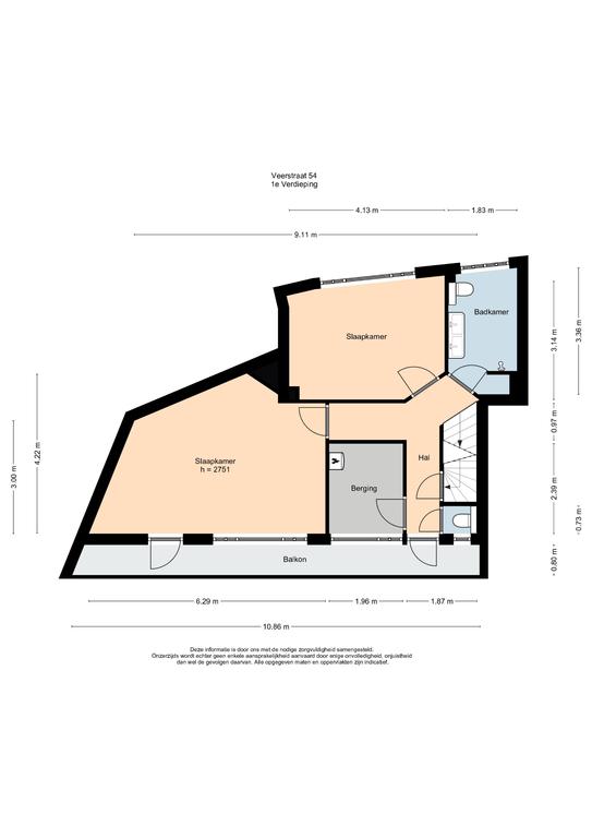 Plattegrond 3, Veerstraat 54