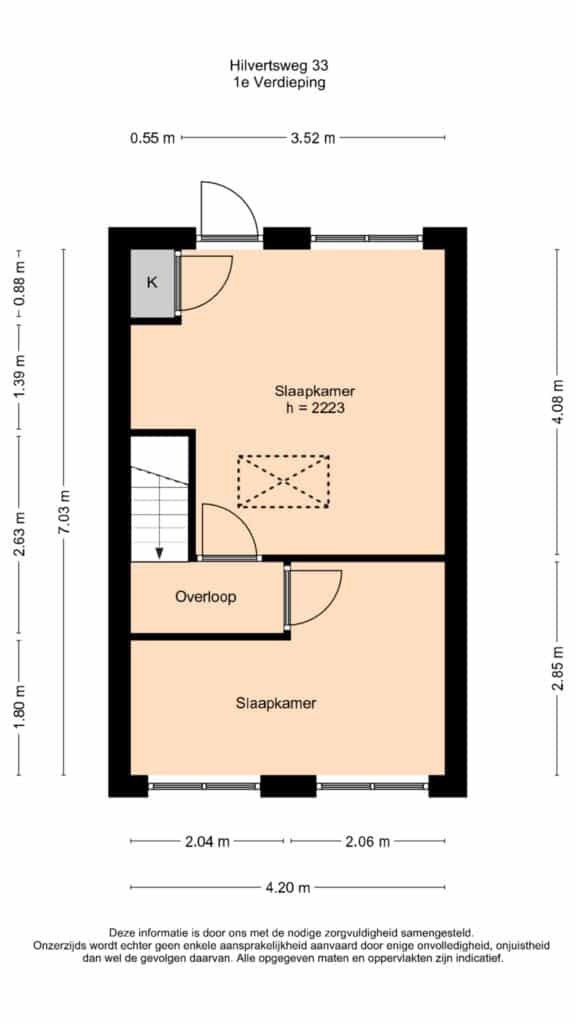 Plattegrond 3, Hilvertsweg 33
