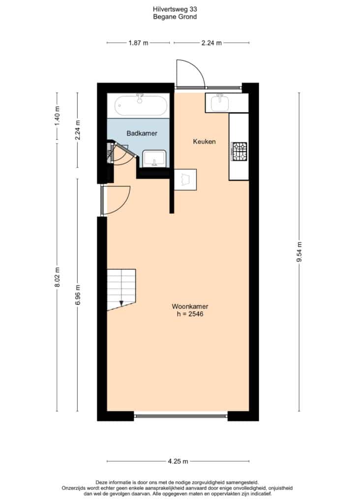Plattegrond 7, Hilvertsweg 33