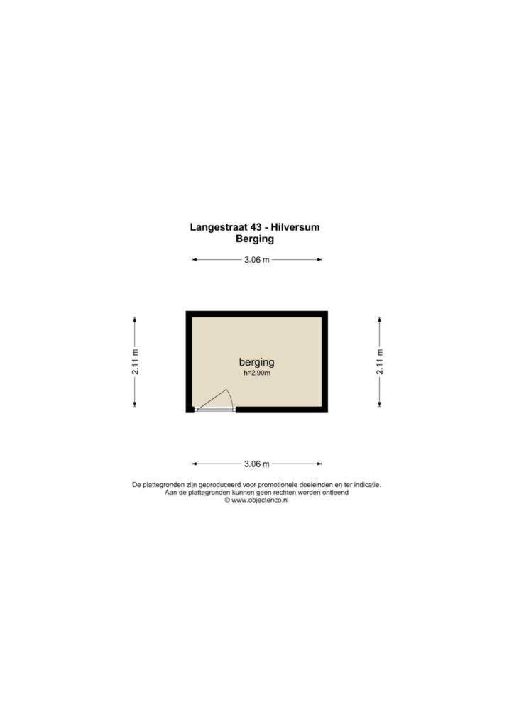 Plattegrond, Langestraat 43