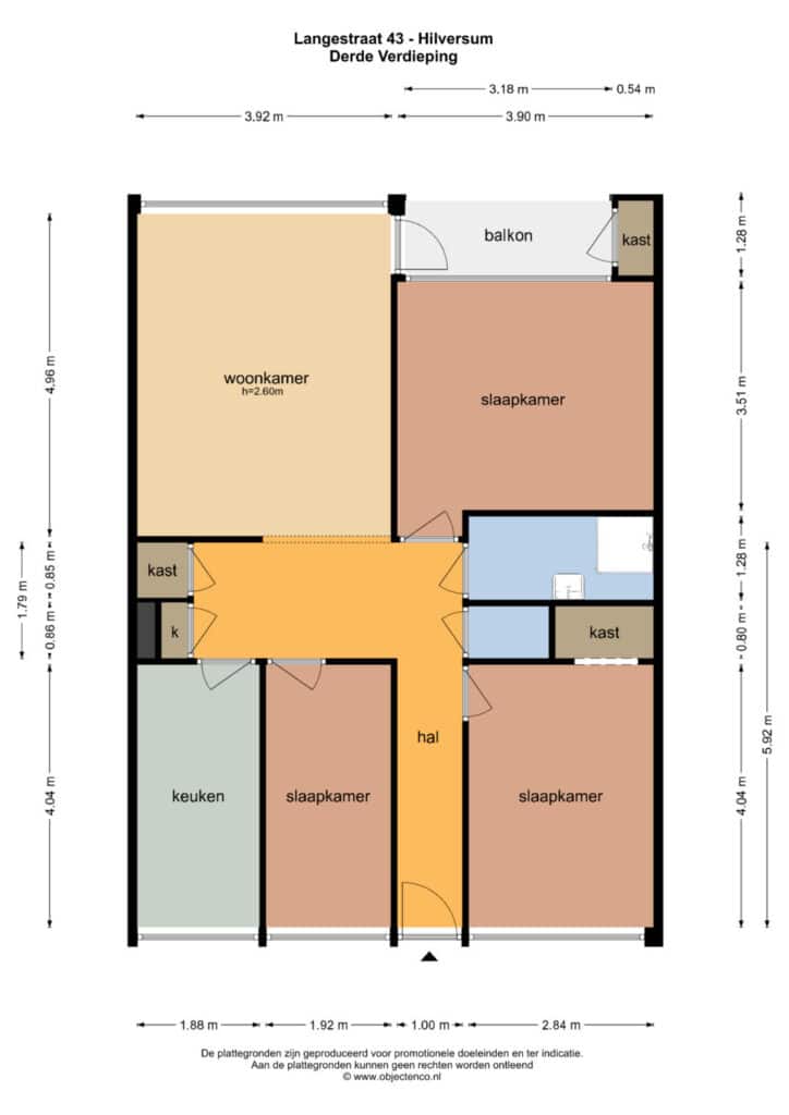 Plattegrond 3, Langestraat 43