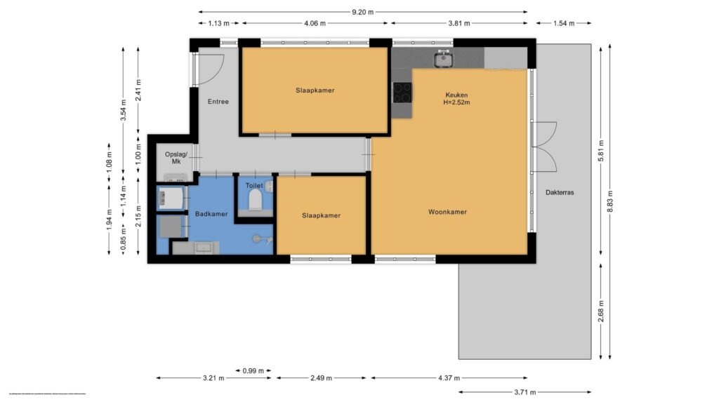 Plattegrond, Spoorstraat 69A 7