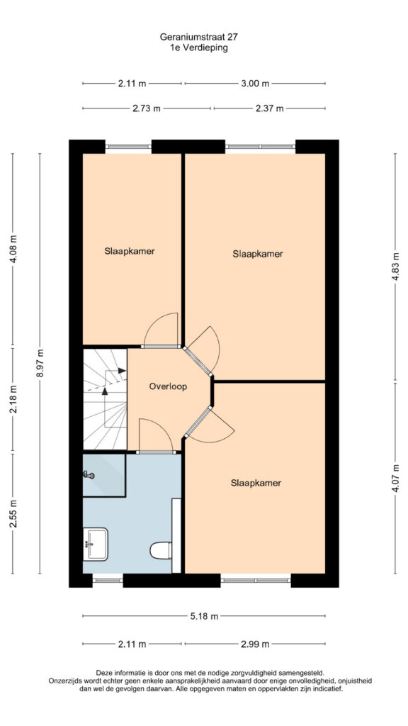 Plattegrond 2, Geraniumstraat 27
