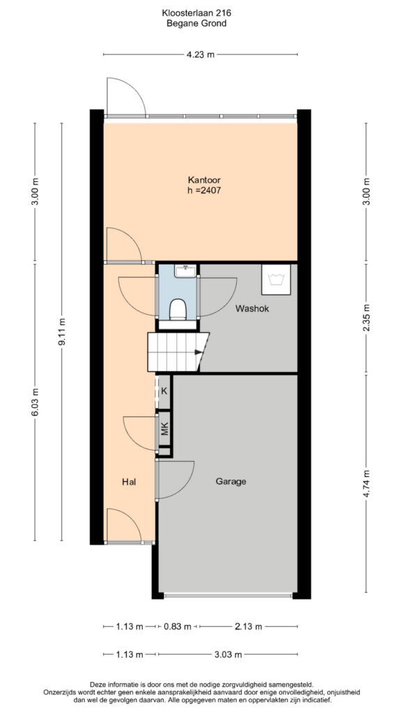 Plattegrond 2, Kloosterlaan 216