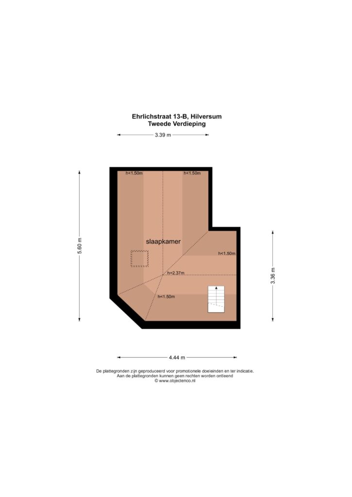 Plattegrond 3, Ehrlichstraat 13B