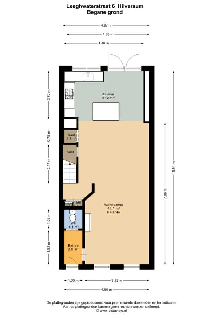 Plattegrond 3, Leeghwaterstraat 6