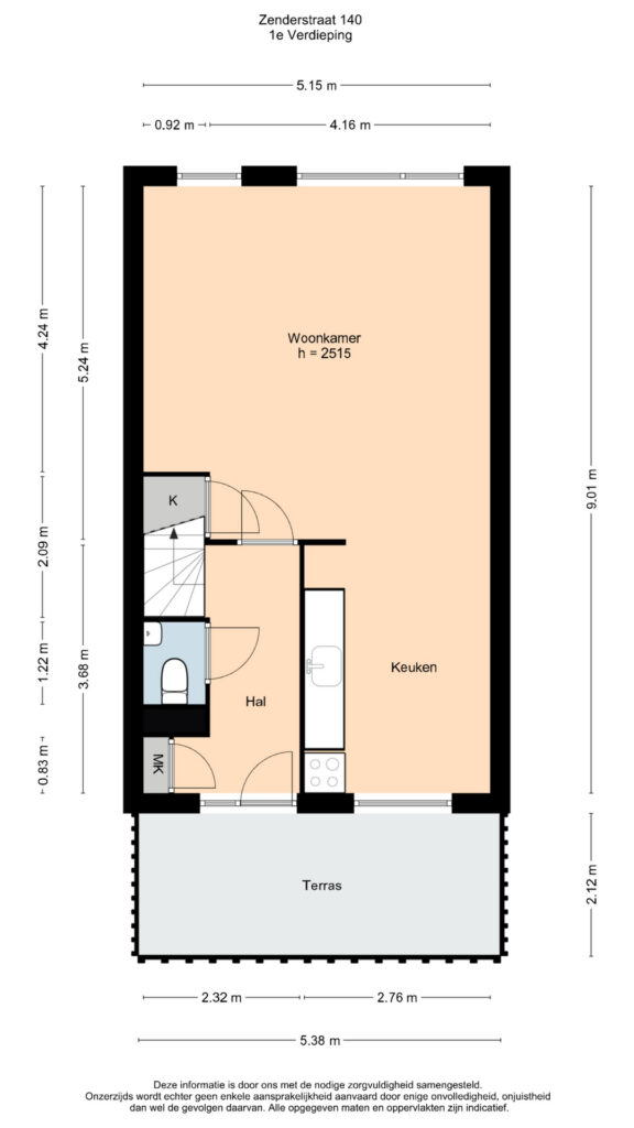 Plattegrond 2, Zenderstraat 140
