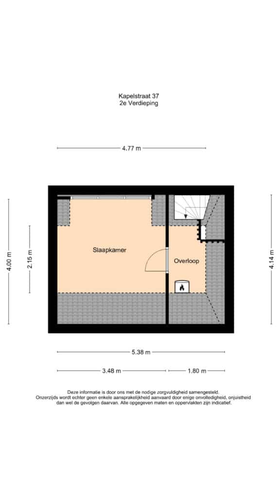 Plattegrond 3, Kapelstraat 37