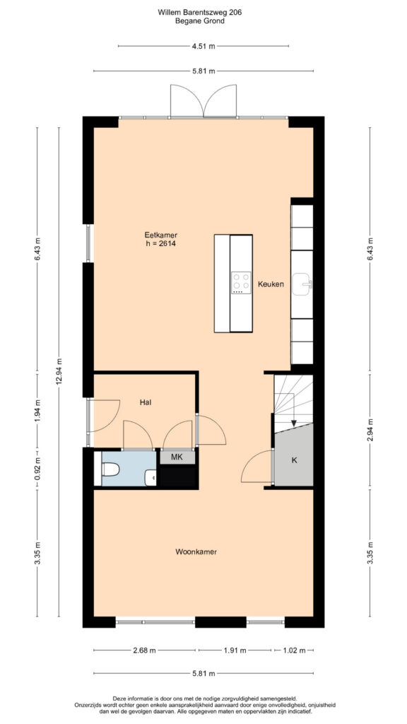 Plattegrond 6, Willem Barentszweg 206