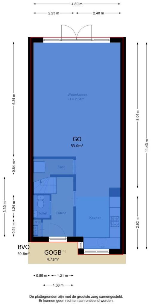 Plattegrond, Zandheuvel 26