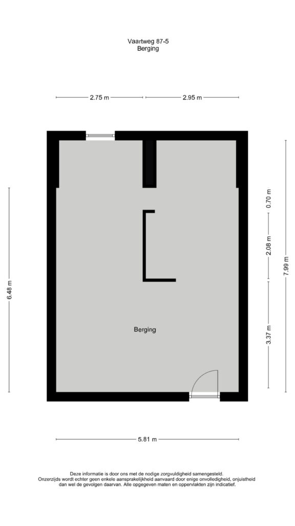 Plattegrond 2, Vaartweg 87-5