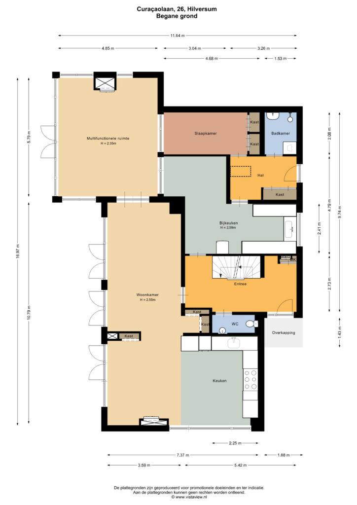 Plattegrond, Curaçaolaan 26