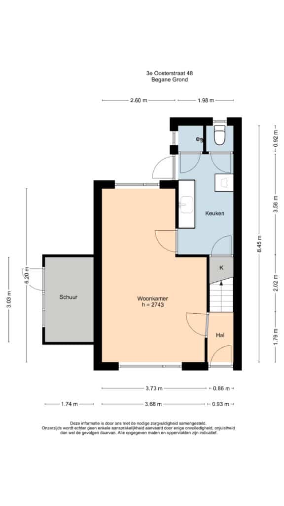 Plattegrond 2, 3e Oosterstraat 48