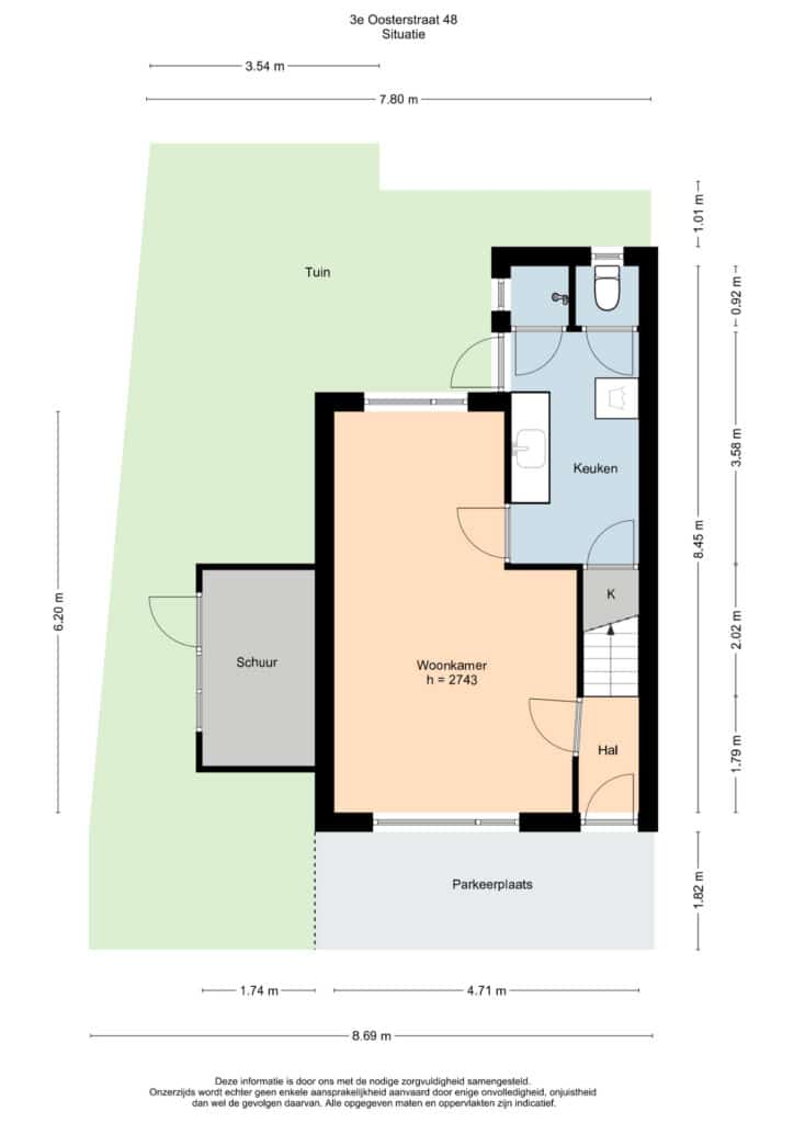 Plattegrond 6, 3e Oosterstraat 48