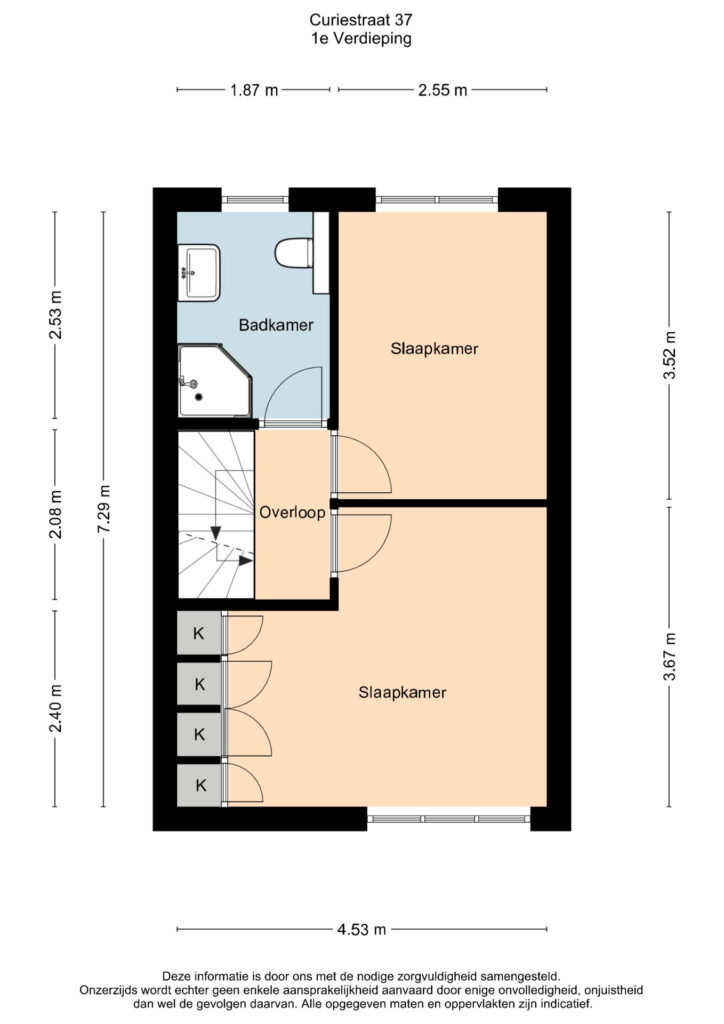 Plattegrond 4, Curiestraat 37