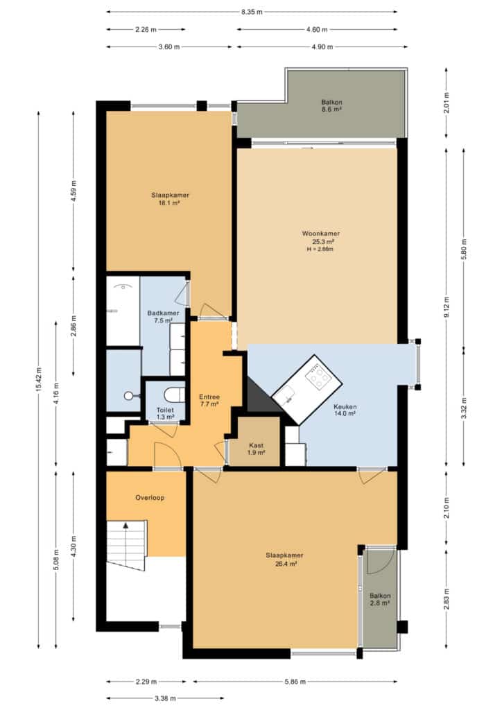 Plattegrond, Hoge Naarderweg 51