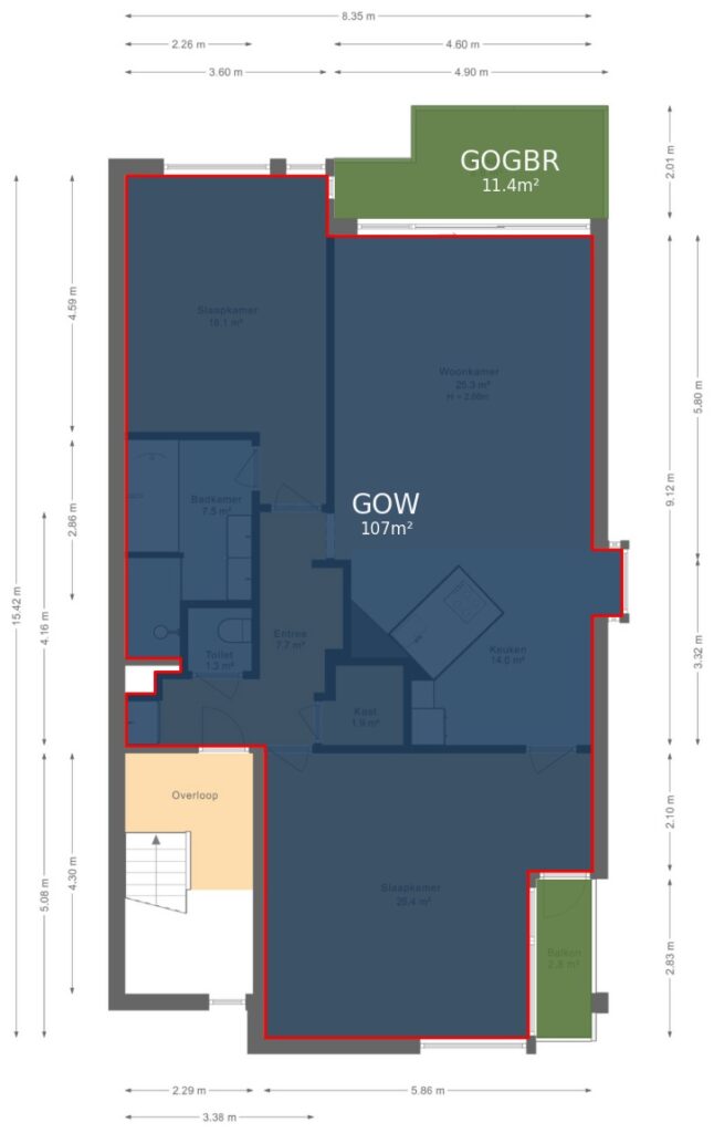 Plattegrond 2, Hoge Naarderweg 51