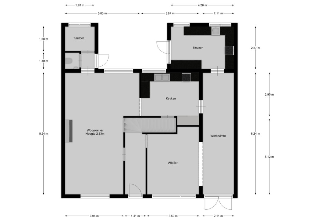 Plattegrond, Zuidereinde 124