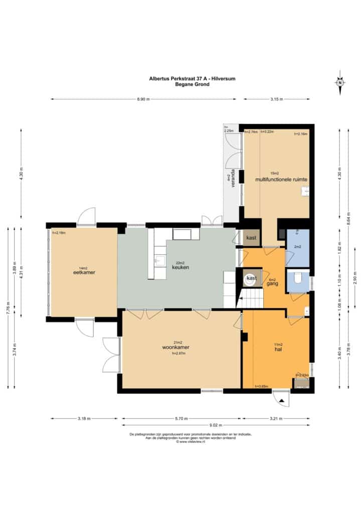 Plattegrond, Albertus Perkstraat 37A