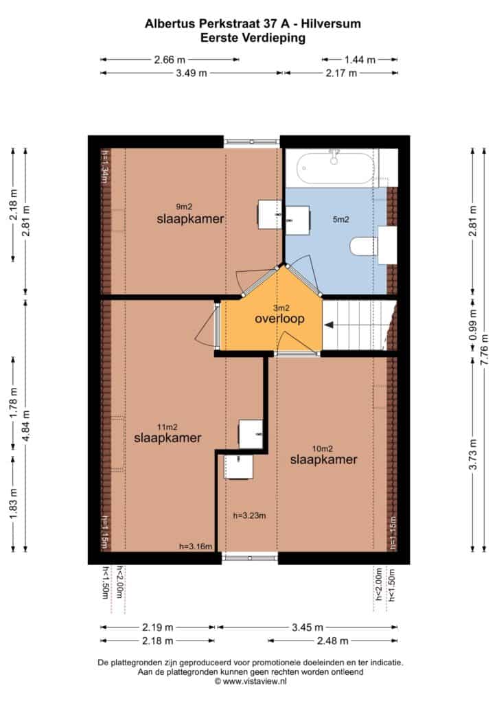 Plattegrond 3, Albertus Perkstraat 37A