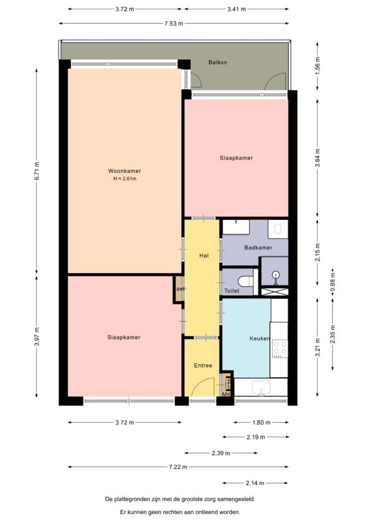 Plattegrond, Vaartweg 167