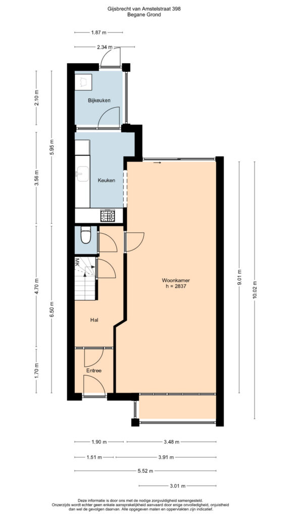 Plattegrond 5, Gijsbrecht van Amstelstraat 398
