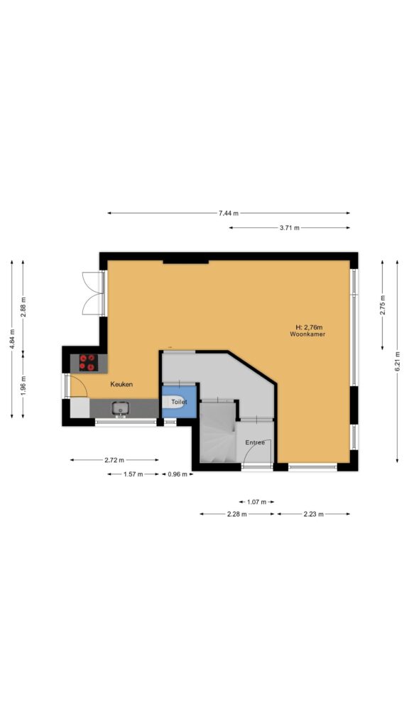 Plattegrond 2, Bodemanstraat 62