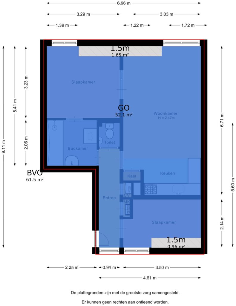 Plattegrond 2, Kruissteeg 6F