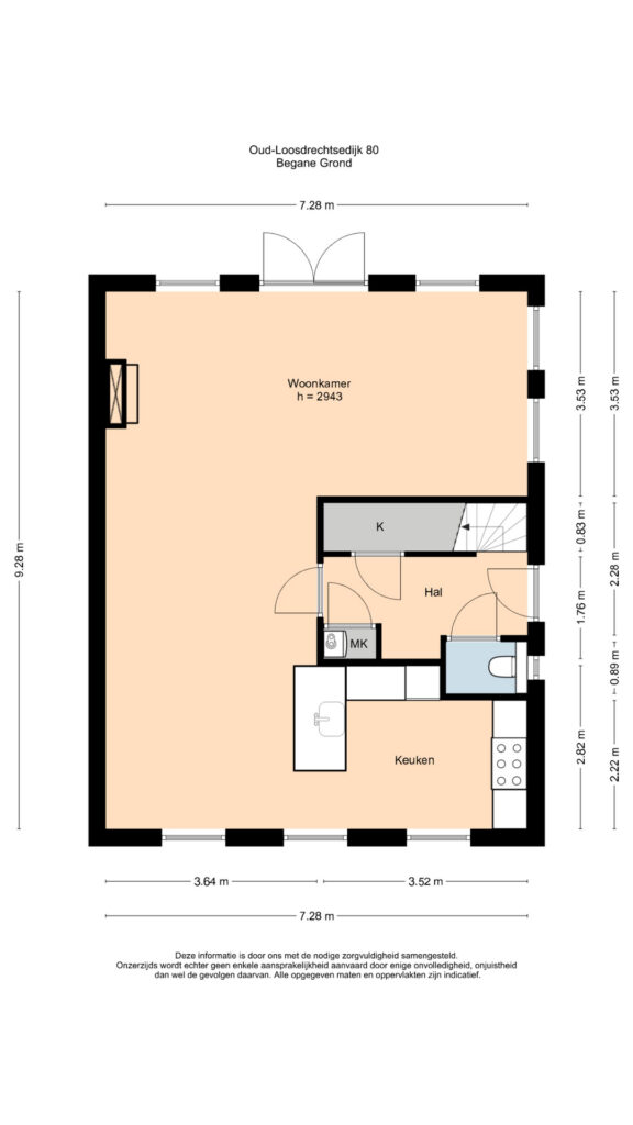 Plattegrond 2, Oud-Loosdrechtsedijk 80