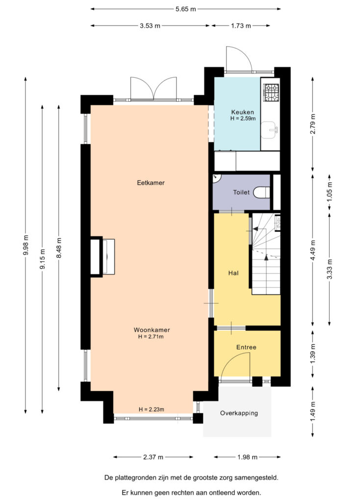 Plattegrond, Van Hoornstraat 28