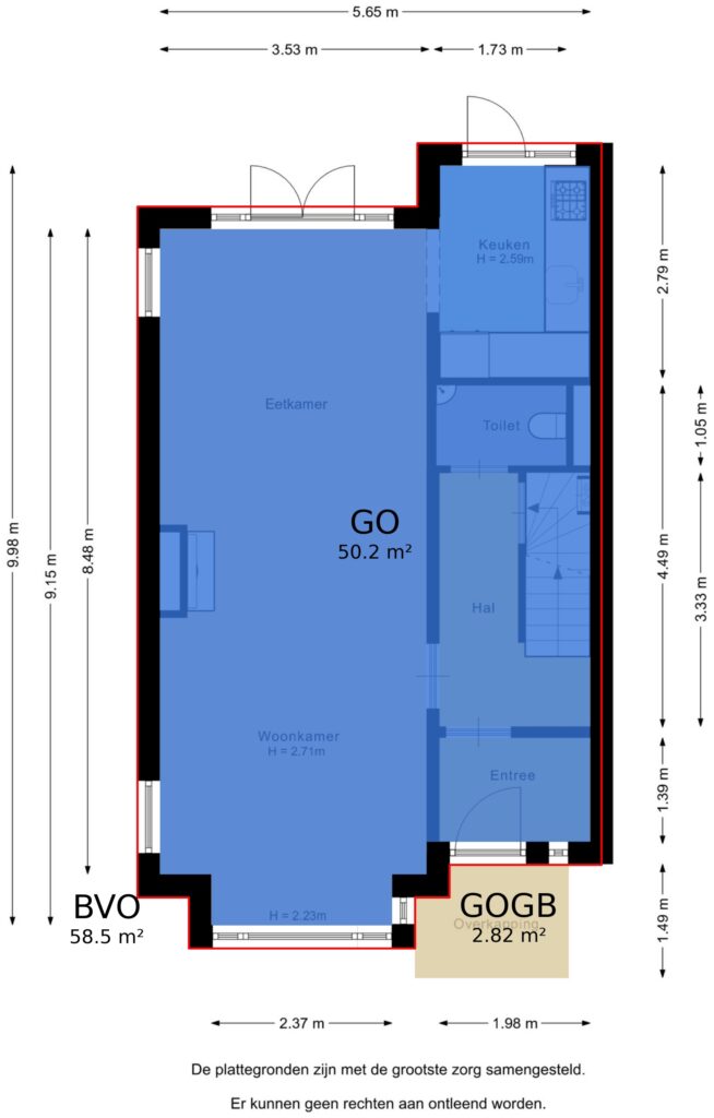 Plattegrond 3, Van Hoornstraat 28