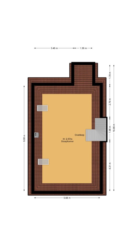 Plattegrond 3, Slipsteek 9