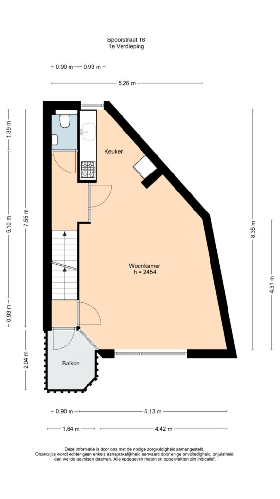 Plattegrond 2, Spoorstraat 18