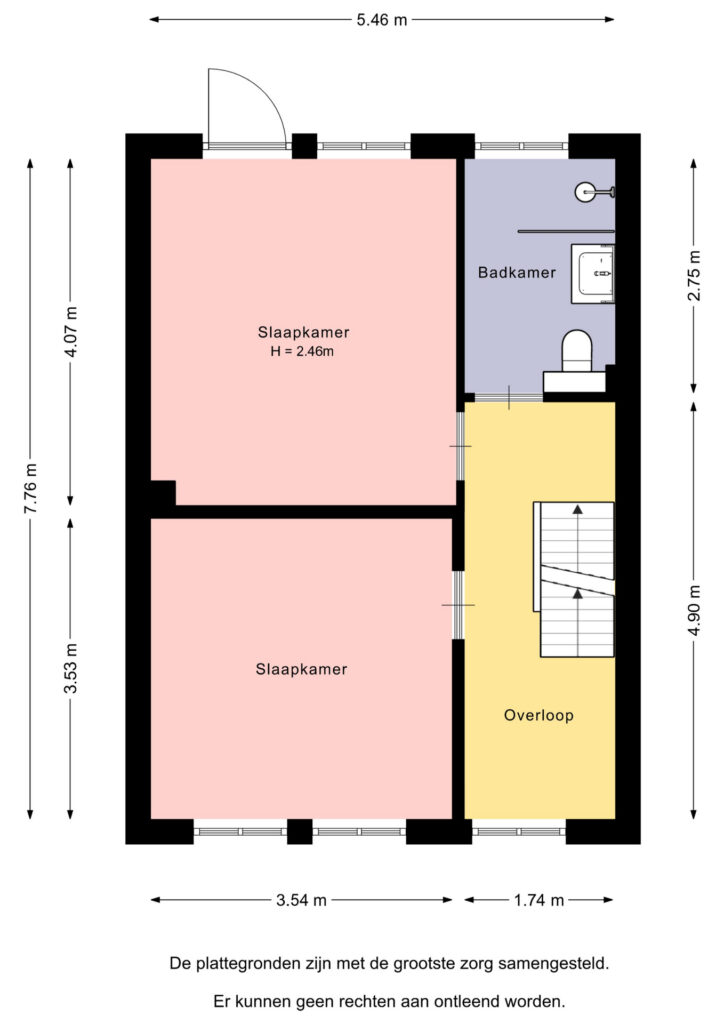 Plattegrond 7, Van Oldenbarneveltlaan 70