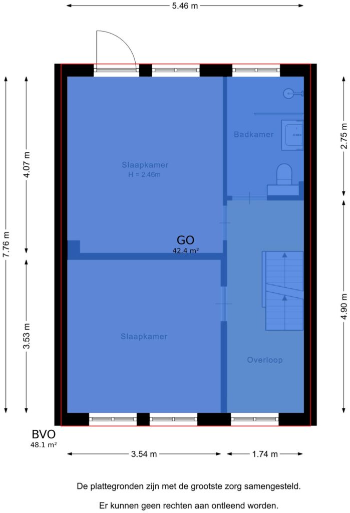 Plattegrond 6, Van Oldenbarneveltlaan 70