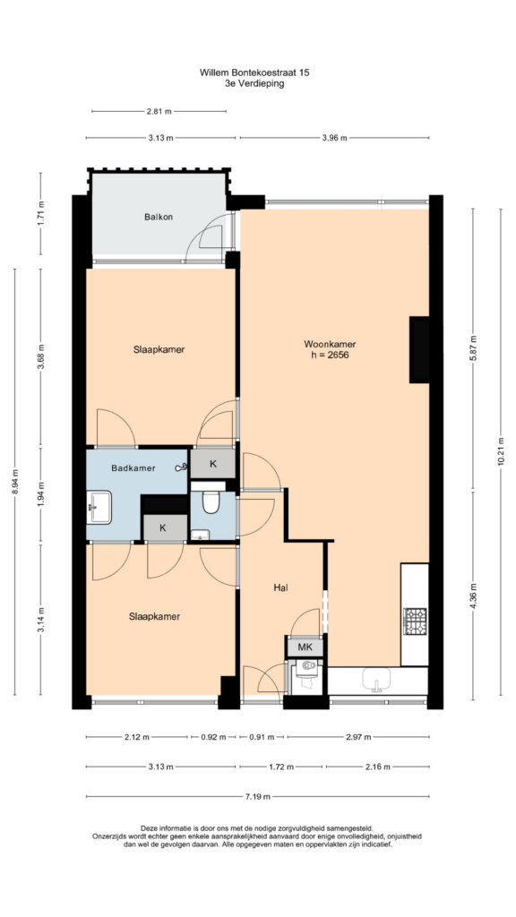 Plattegrond, Willem Bontekoestraat 15