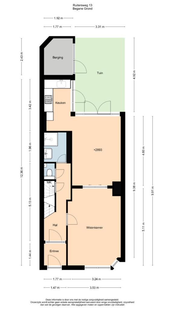 Plattegrond 6, Ruitersweg 13