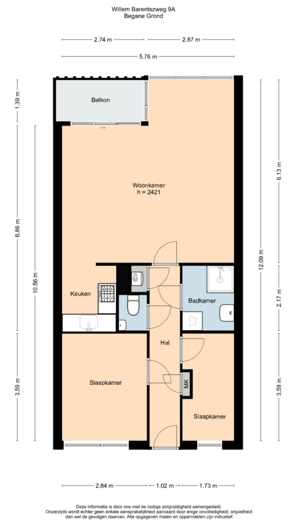 Plattegrond, Willem Barentszweg 9A